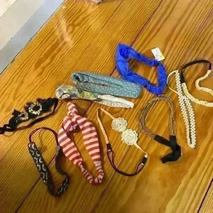 Vintage headbands set of 10! Includes beaded, pearls, etc